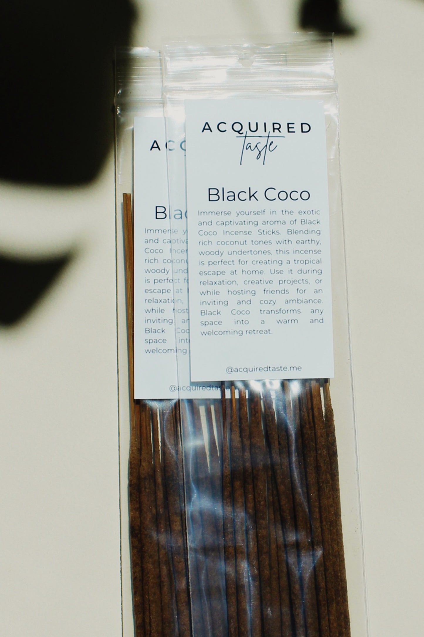 acquired taste black coco incense sticks