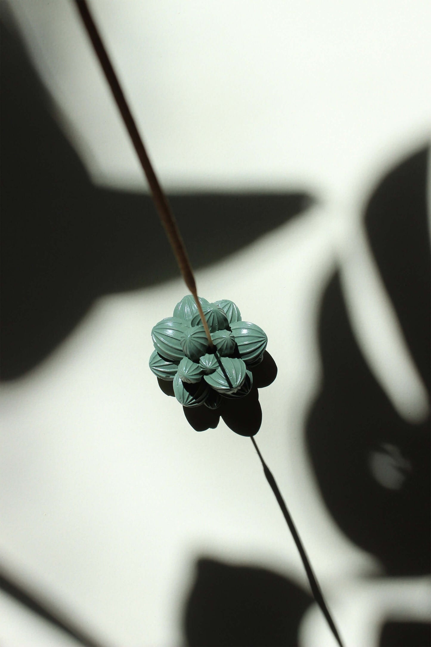 Succulent incense stick holder