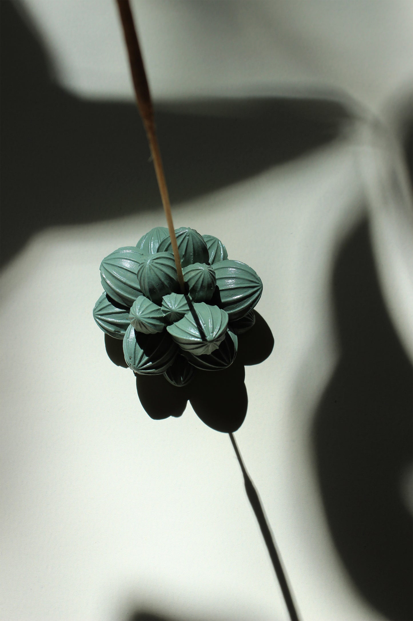 Succulent incense stick holder