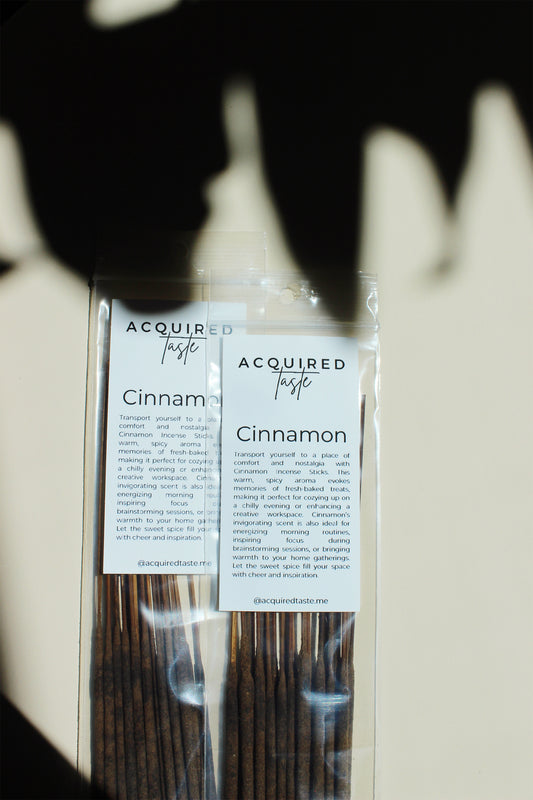 acquired taste incense sticks cinnamon scent