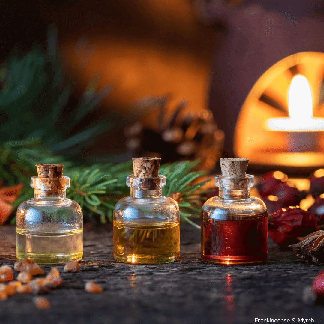 Three perfume bottles