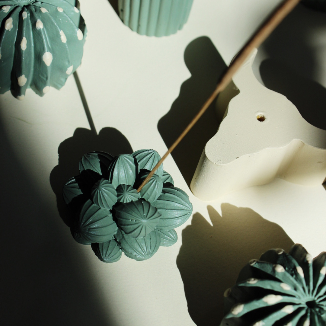 Succulent Incense Stick Holder