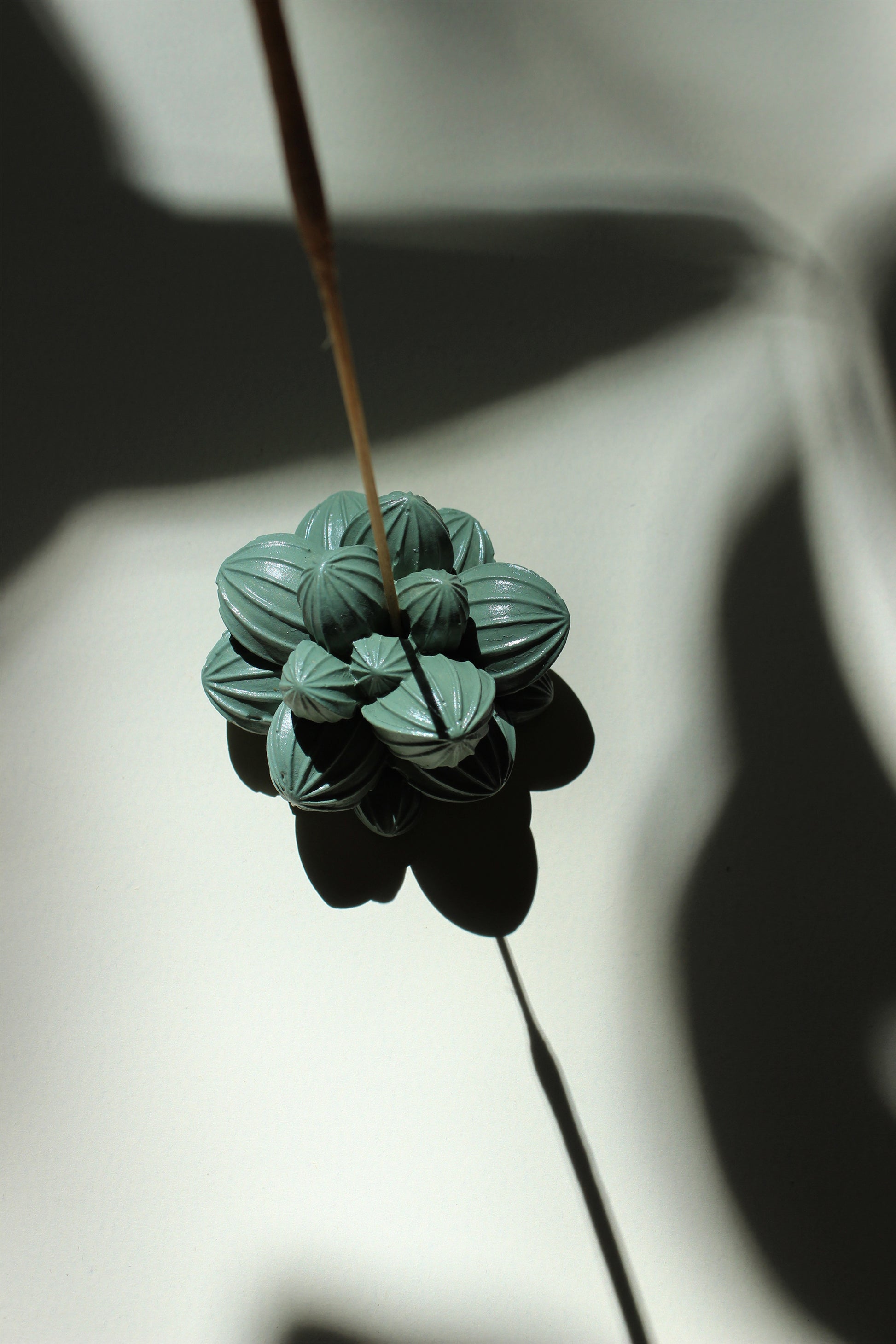 Succulent incense stick holder