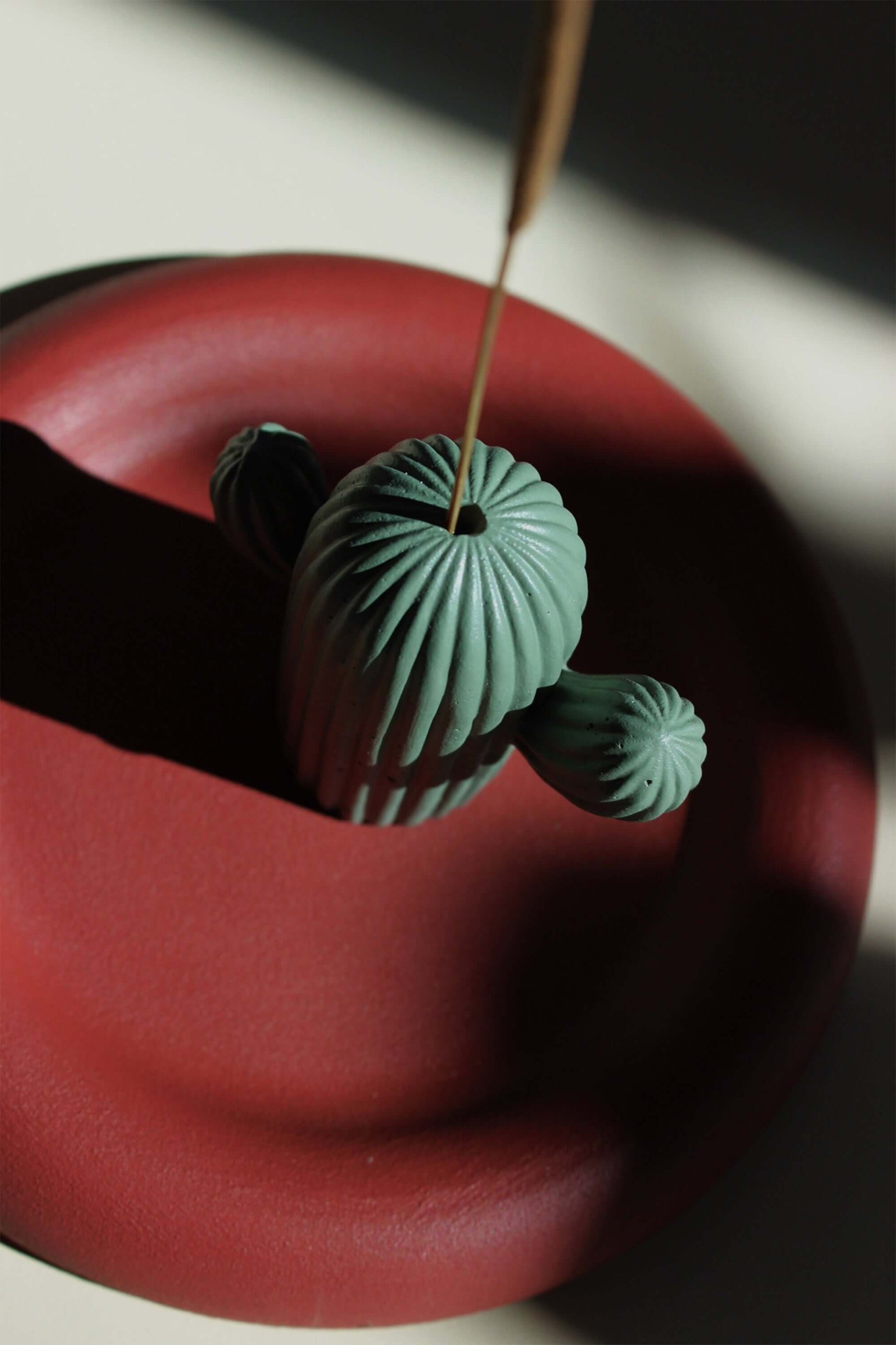 Cactus incense stick holder