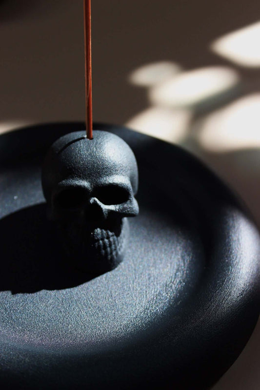 Acquired_Taste_Bone_Collector_Incense_Stick_Holder_Black_with_incense_stick