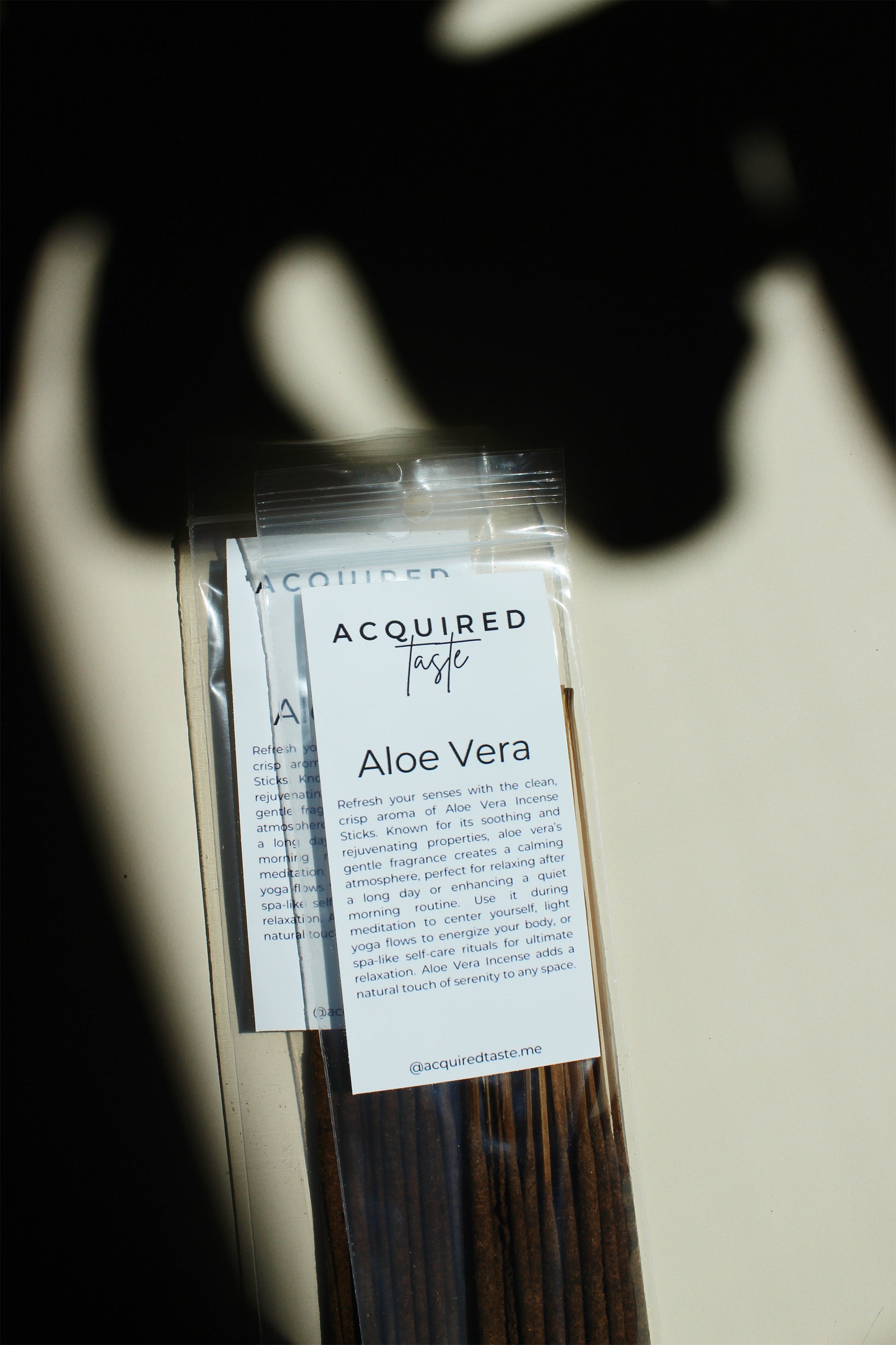 acquired taste incense sticks in aloe vera scent
