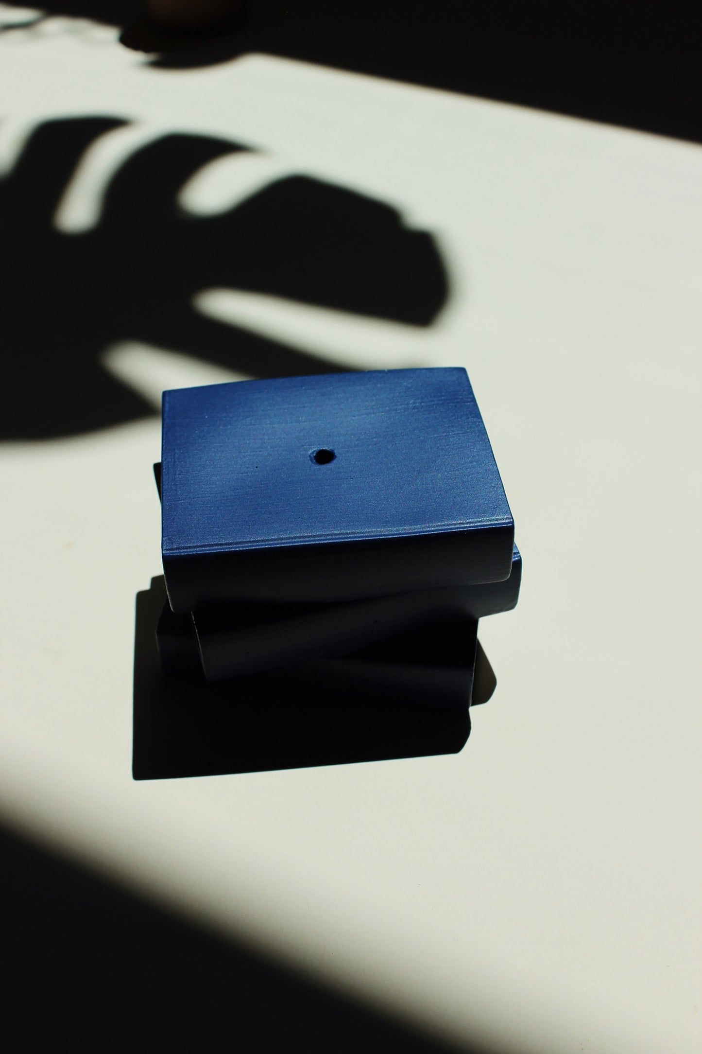 blue book stack incense holder