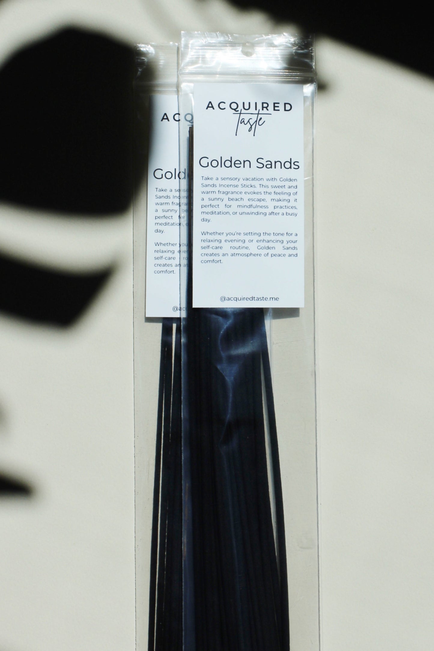 acquired taste incense sticks golden  sands scent