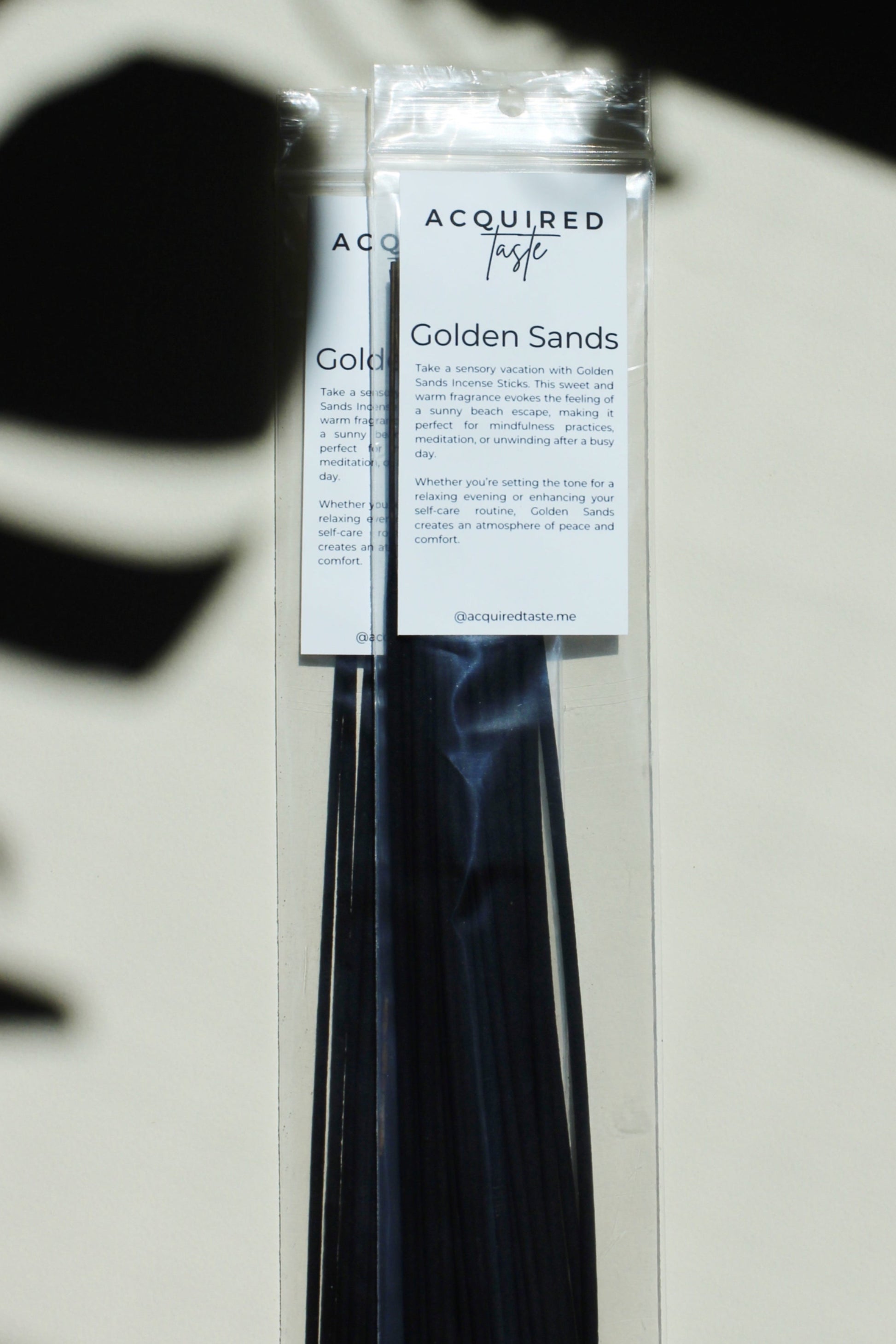 acquired taste incense sticks golden  sands scent