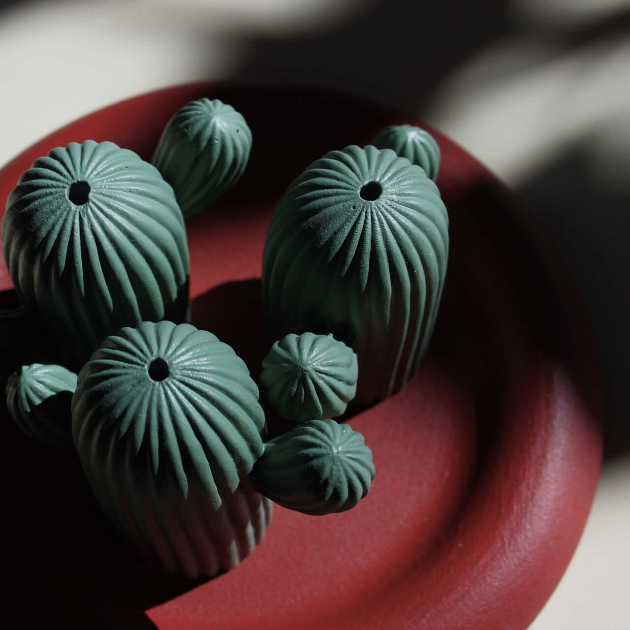 Cactus Charm Incense Stick Holder Set