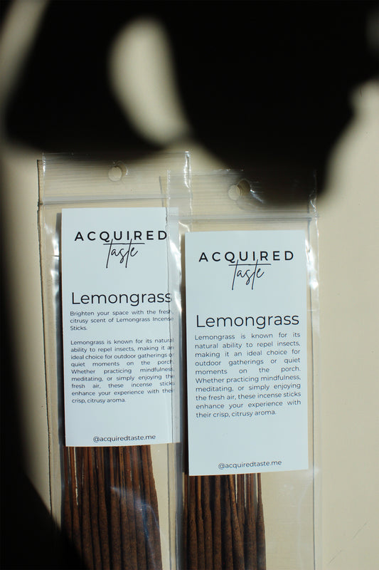acquired taste incense sticks lemongrass