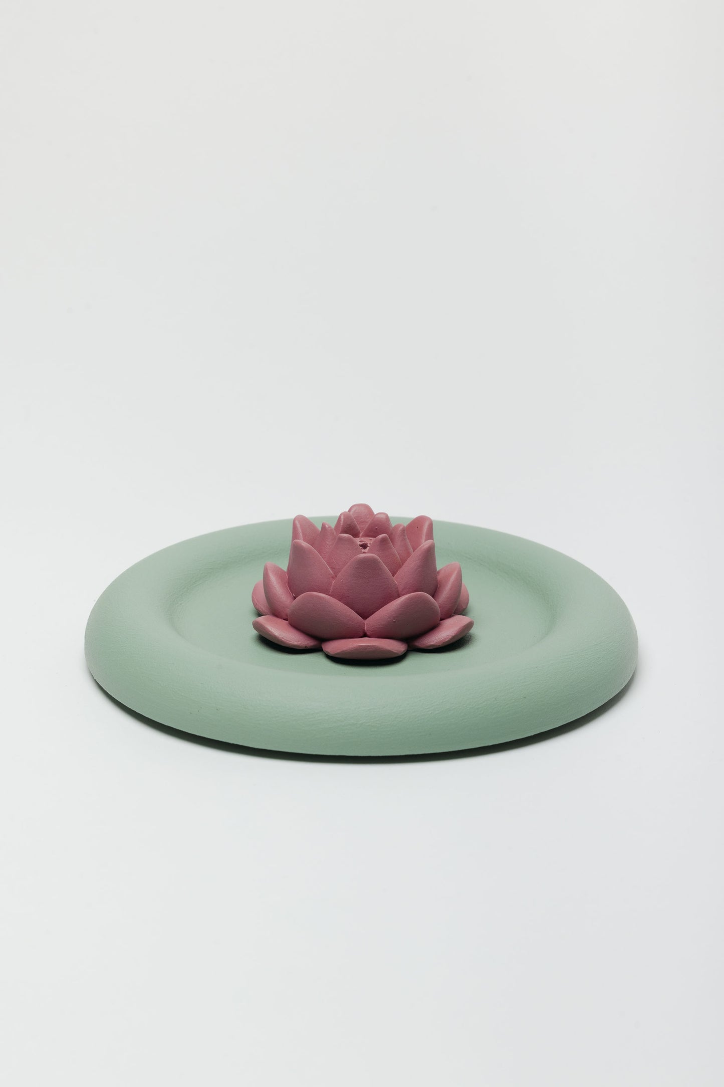 Lotus Incense Stick Holder + Coaster