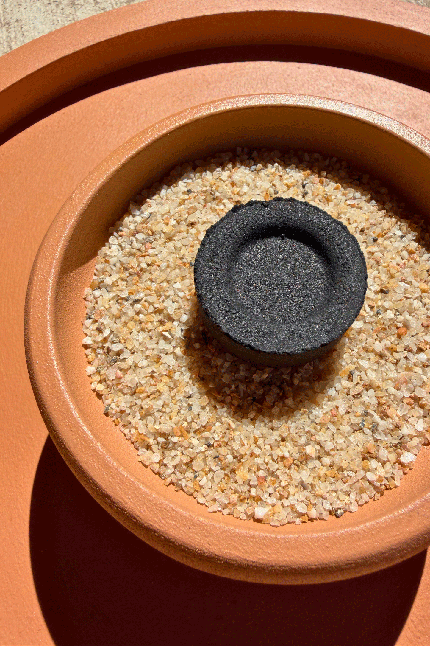 Palm Vessel  Resin Incense & Charcoal Holder