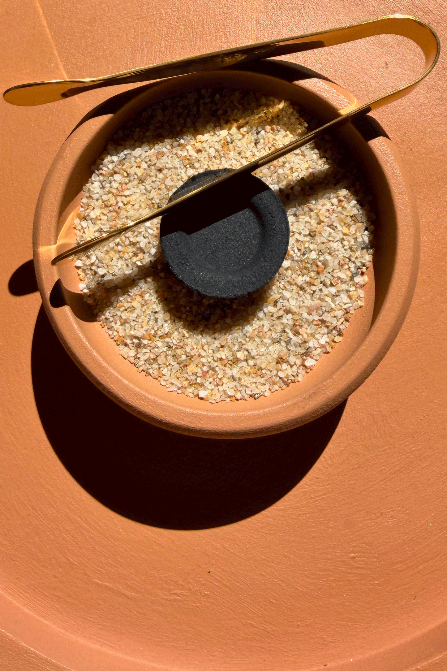 Palm Vessel  Resin Incense & Charcoal Holder
